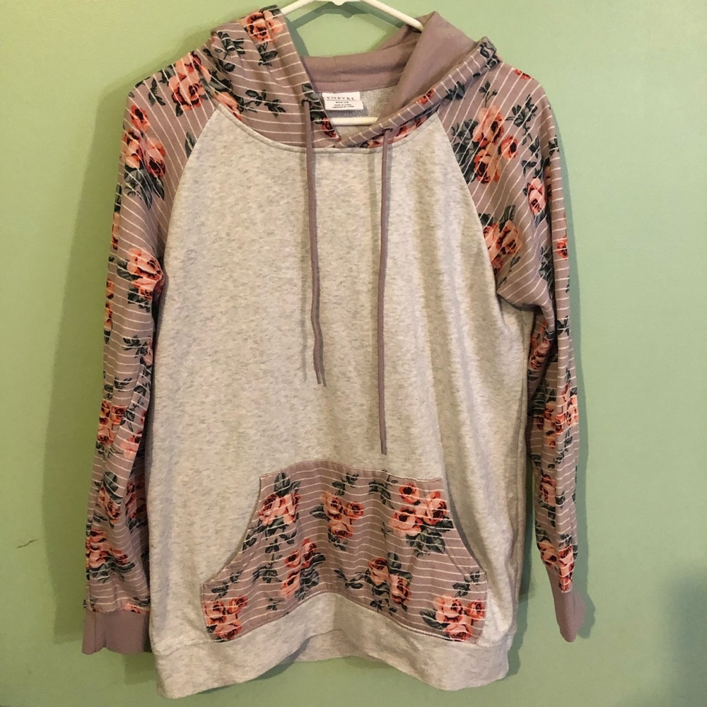Floral hoodie